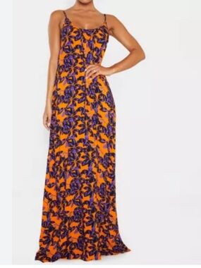 black woven asymmetric pleated maxi dress Asymmetric Neckline Pleated Maxi Dress main image 0